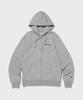 Champion Small Script Logo Zip-Up Hoodie Normal Grey