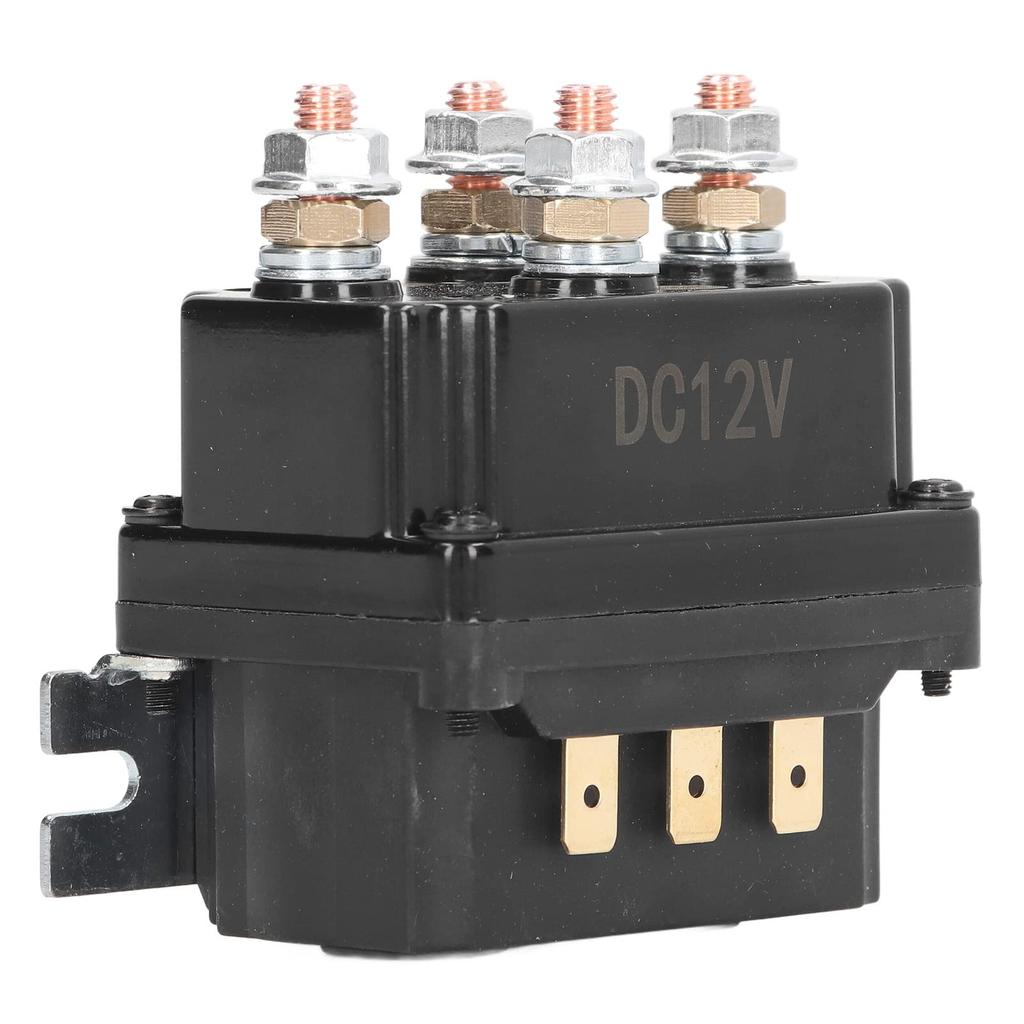 Brass 12V 250A Winch Relay Kit with Remote Control Relay Contactor Switch for Industrial Vehicle Winch Remotes