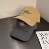 Embroidered Letter Baseball Cap Female Wide Brim Breathable Fabric Daily Use