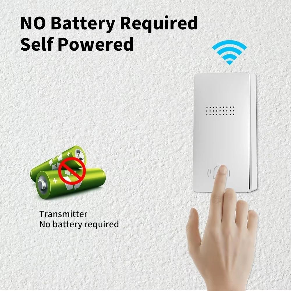 US/UK/EU Plug Electronic Doorbell 38 Songs Chime Smart Doorbell Door Bell Sets  Residential Use