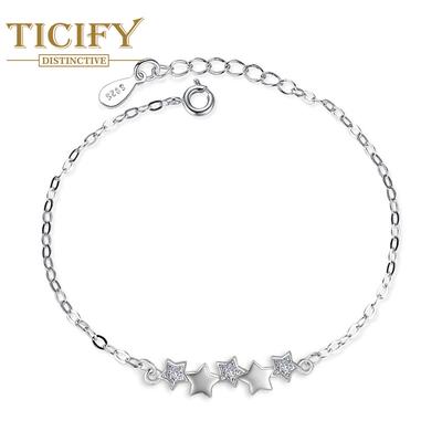 Pulsera Pentágono Moda Pulsera de Cristal de Zircón