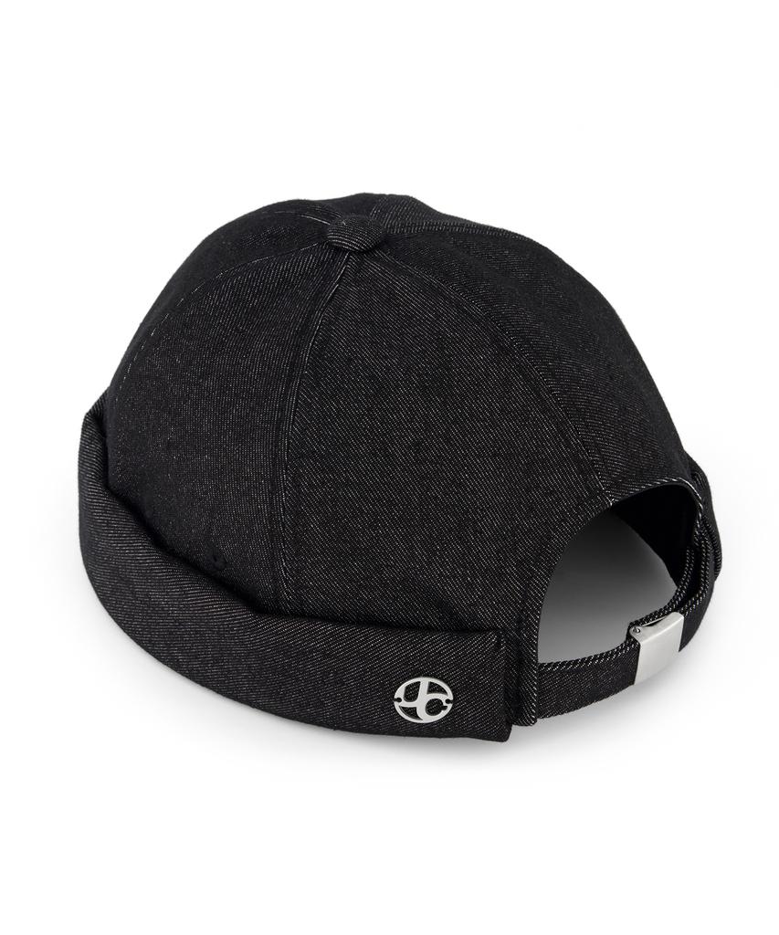 Eondeokeonteulol Big Size Oversized Denim Adjustable Brimless Watch Cap Unisex Beanie Hat Uc / Over Fit Brimless / Denim Bk