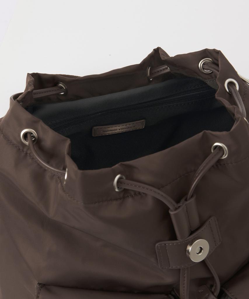 Musinsa Standard Woman Women'S Nylon Flap Mini Backpack [Brown]