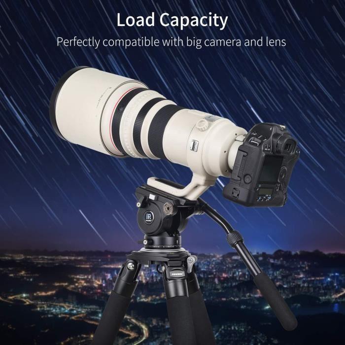 Tête Fluide - INNOREL - H90 - Aluminium - Charge max 15 kg - Panoramique 360°