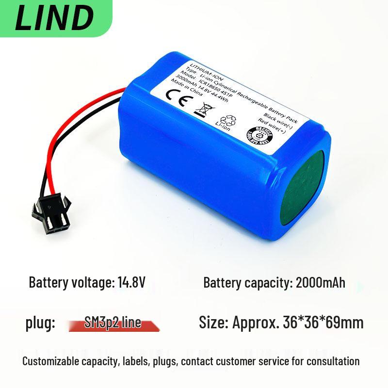 Compatible Battery for Ecovacs CEN360, DH35, DH39, DH45, DN620, and DS37 Sweeping Robots