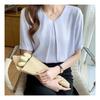NaVaVa Women Solid V Neck Short sleeVe Blouse Nb2276