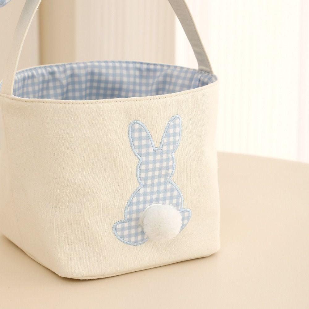 Large capacity Easter Bunny Basket Long ears Easter Egg Basket Rabbit Basket  Easter decorations