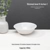 A5 White Melamine High-Temperature-Resistant Noodle and Soup Bowl, Ramen Bowl, Rice Noodle Roll Plate, Vegetable Plate.