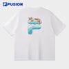 FILA FUSION Unisex Cool-Touch Cotton Loose Fit T-Shirt