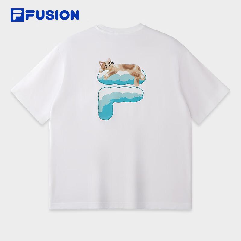 FILA FUSION Unisex Cool-Touch Cotton Loose Fit T-Shirt
