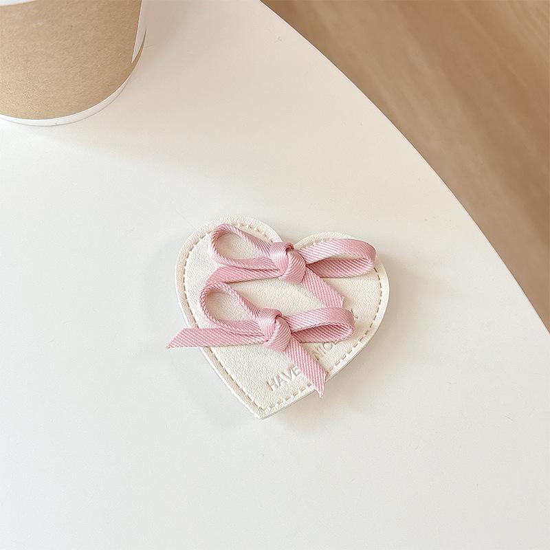 

Cortical Bow Love Paste Mobile Phone Airbag Bracket Simple Female Small Fresh Ring Portable