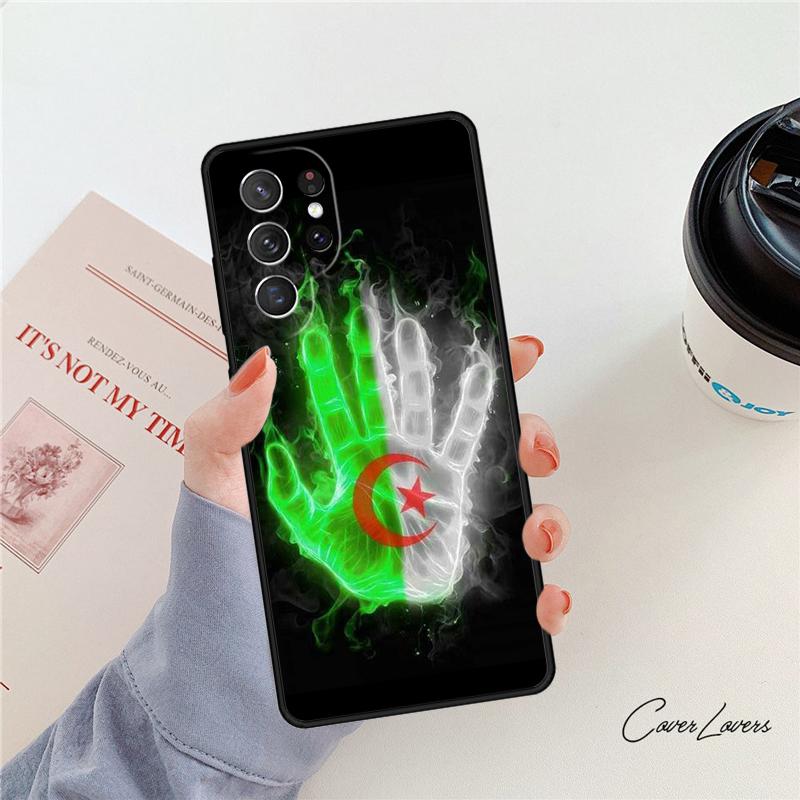 Algeria Flag Algerian phone case For Samsung Galaxy S24 S25 S23 S22 Ultra Note 10 20 Plus S20 S21 FE Cover