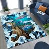 3D Illusion Breaking Wall Dinosaur Animal Series Rug for Bedroom Living Room Sofa Home Doormat Decor,Large Non-slip Floor Mat