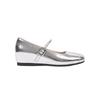 French silver single shoes women's spring and autumn 2025 new evening wind design sense niche temperament socialite Mary Jane women's shoes