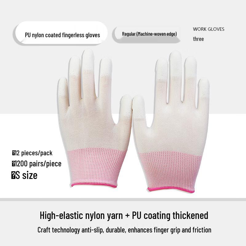 Dr. Gray PU Carbon Fiber Dust-Free Work Gloves (12 Pairs)