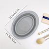 1pc Portable Silicone Makeup Brush Cleaning Mat - Easy To Clean and Convenient To Use