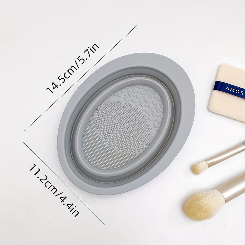 1pc Portable Silicone Makeup Brush Cleaning Mat - Easy To Clean and Convenient To Use