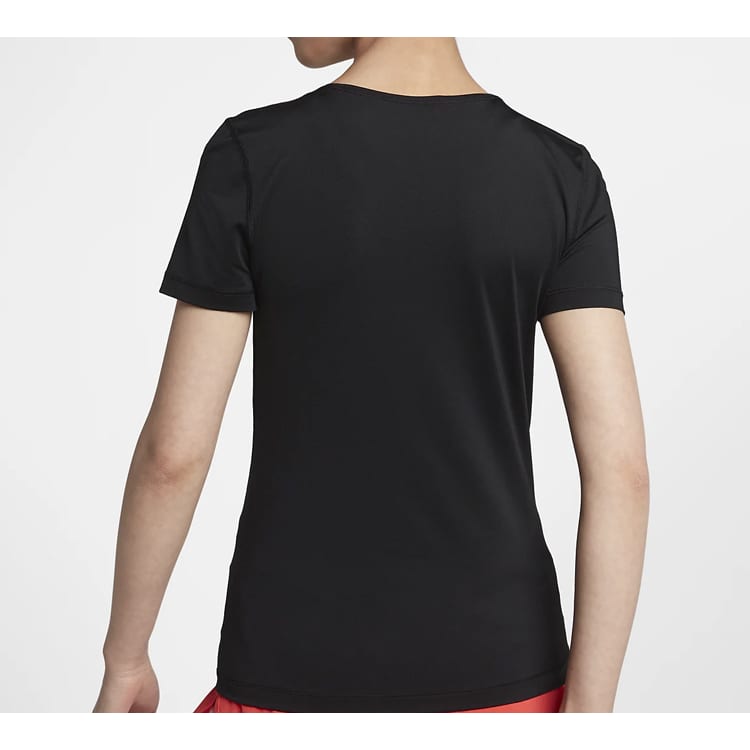 Nike T Shirts Women's Black Crew Neck Moderate Other AO9952-010