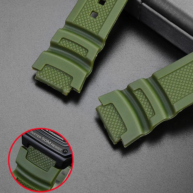 Das Zubehör für Uhrenarmbänder ist passend für Casio Uhren W-218h / F-108 AE1200 / 1000 / 1300 (18 mm) aus Kunstharz und Silikon.