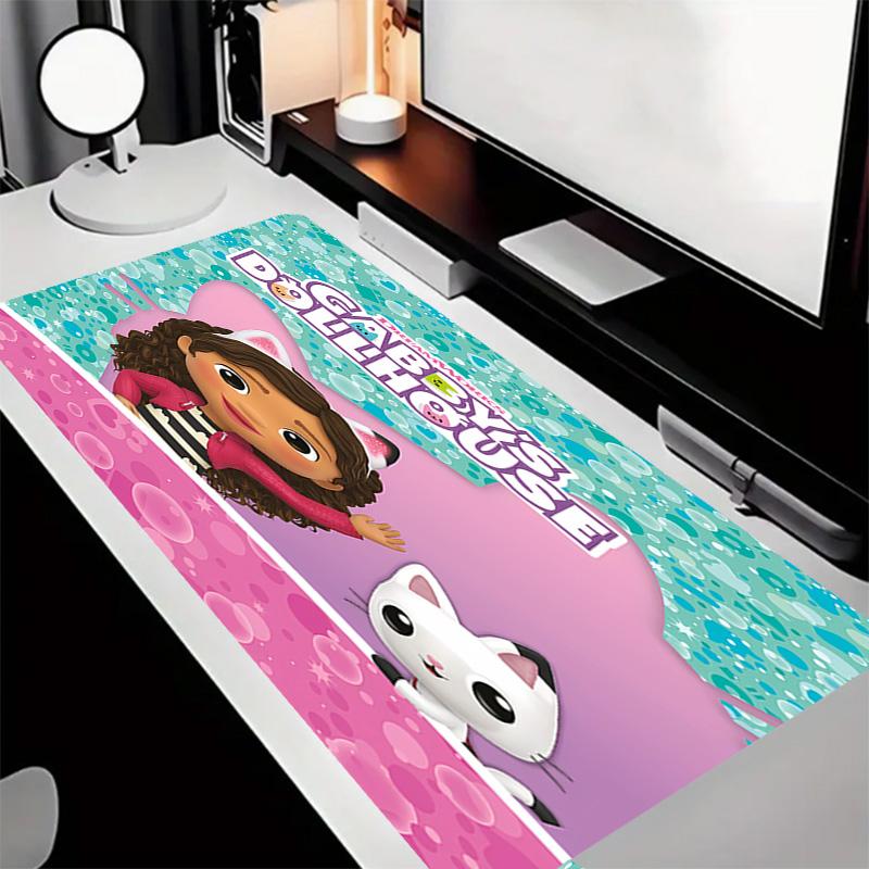 Gabby's Dollhouse Theme Premium Non-slip Mouse Pad with Stitched Edges,Durable Rubber Material,for Desktop & Gaming Great Gifts