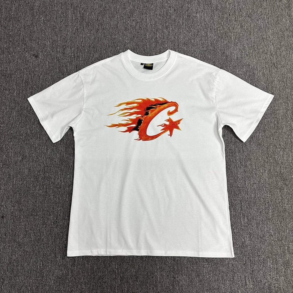 Cross-border American High Street Alcatraz Series Letter Pattern Printing Casual Loose Short-sleeved T-shirt Top Men's and Women's Tide