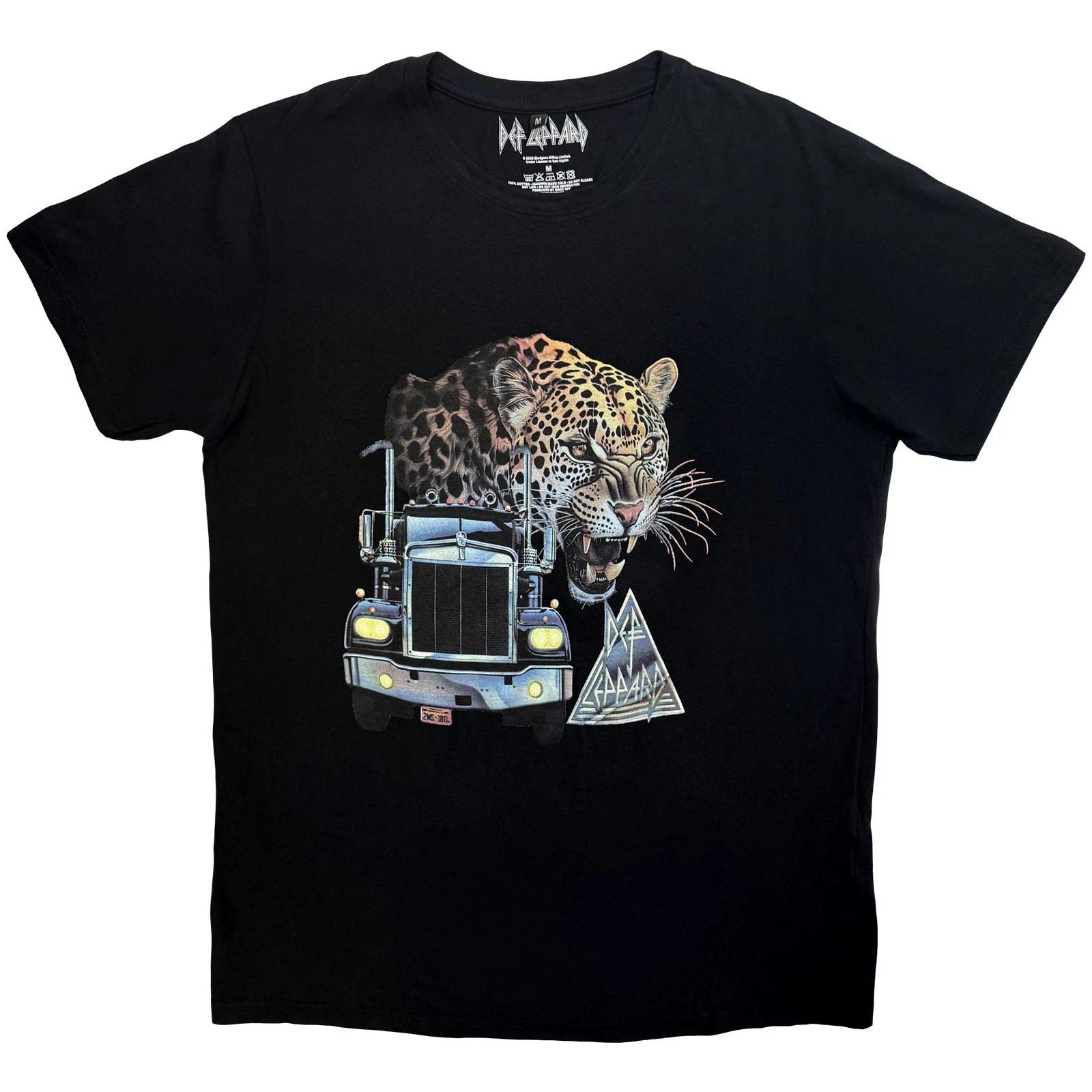 Def Leppard Truck Premium Carbon Official Tee T-Shirt Mens 2XL
