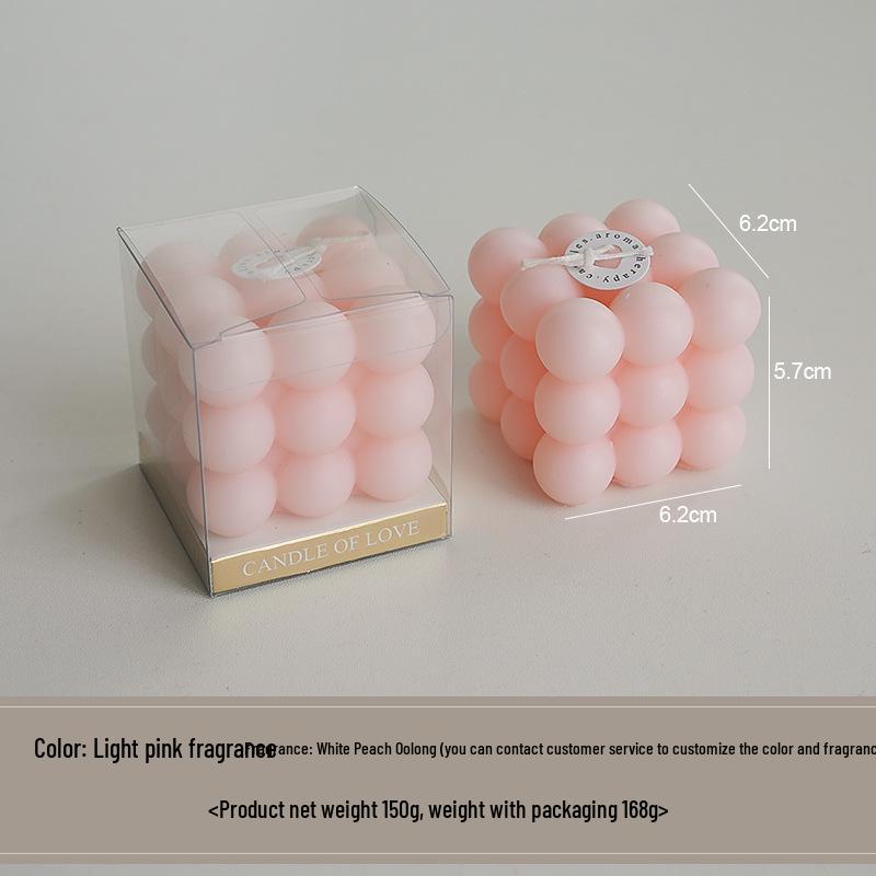 Handmade Scented Cube Candle Gifts - Creative Atmosphere Ornaments for Birthdays