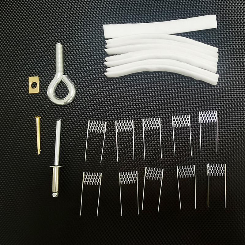 Diy Rebuilt Kit Replacement 10Pcs Ni80 Mesh Coil + 10Pcs Flat Cotton For Pnp-Vm4
