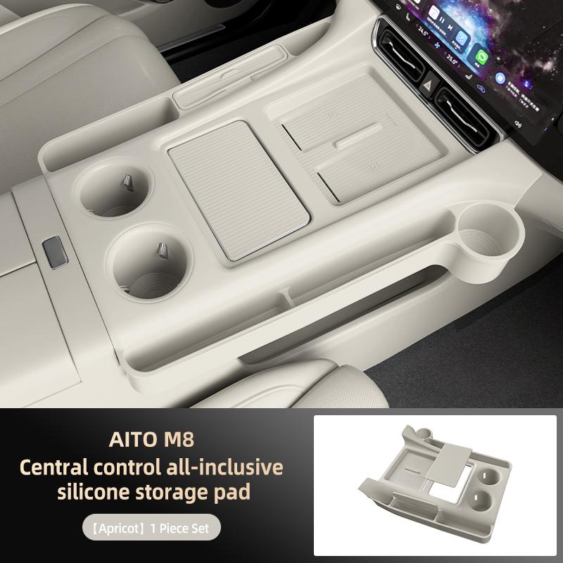 For Aito M8 5/6seat 2025 2026 Central Control Panel Protect Storage Center Armrest Hidden Box Cup Holder Organizer Interior