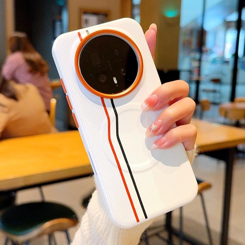 Applicable To Honor Magic8proair Mobile Phone Case Fashionable Line Splicing Magic 8 Magnetic Case Magic8pro Leather