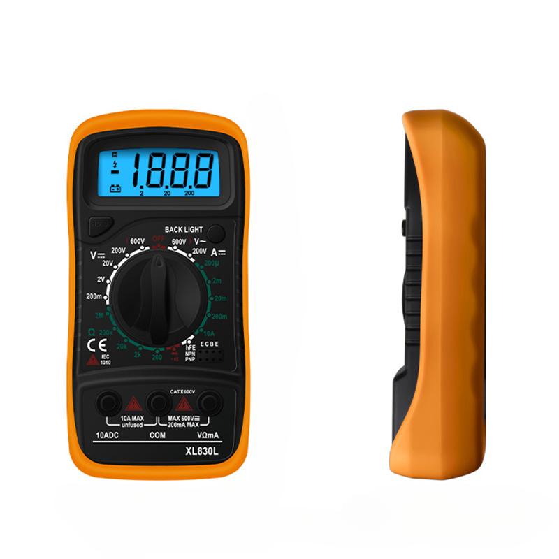 1 buc XL830L Multimetru digital Meter universal Instrument de măsurare a rezistenței și tensiunii multifuncțional Instrument de bip cu afișaj digital portabil