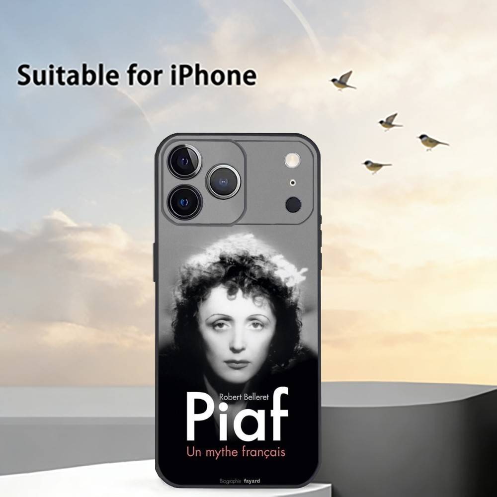 

Singer Edith Piaf Phone Case For iPhone 17,16,15,14,13,12,11 Plus,Pro Max,XS,Soft Silicone Black Cover iPhone16plus