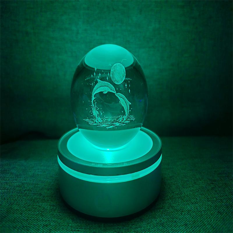 Solar System 3d kristallkula Kristallklot Laser snidad kristallkula med kulstativ Dekorativa planetsfärer Galaxy Födelsedagspresentprydnader