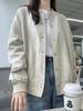 Women's Retro Corduroy Patchwork Baseball Jacket - Spring Fashion, Loose Fit, Casual Top