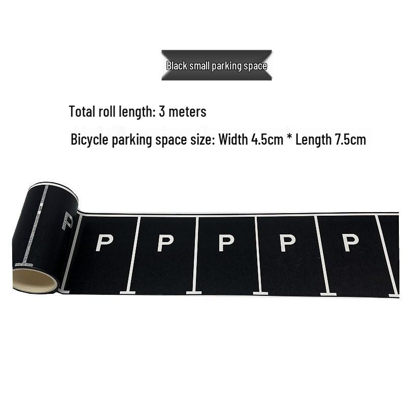 DIY Kindergarten Track Car Toy with Traffic Stickers