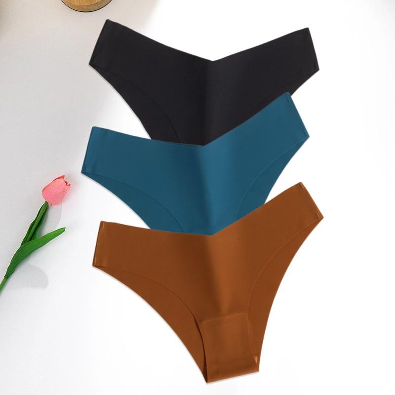 

WarmSteps 3Pcs/Set Women s Seamless Panties Designable Sexy Underwear for Woman Lingerie Intimate Briefs Hot Ladies Underpants L&3pcs