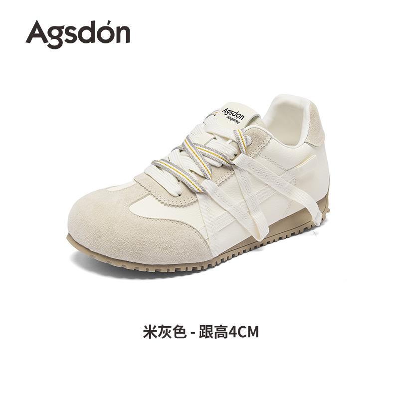 Augustus Dengde training shoes women's 2025 new summer ballet style Forrest Gump shoes fashion casual sports shoes white shoes