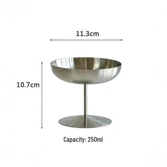 304 Stainless Steel Dessert Bowl: Perfect for Salads, Ice Cream, Popsicles, Fruit, and Pudding.