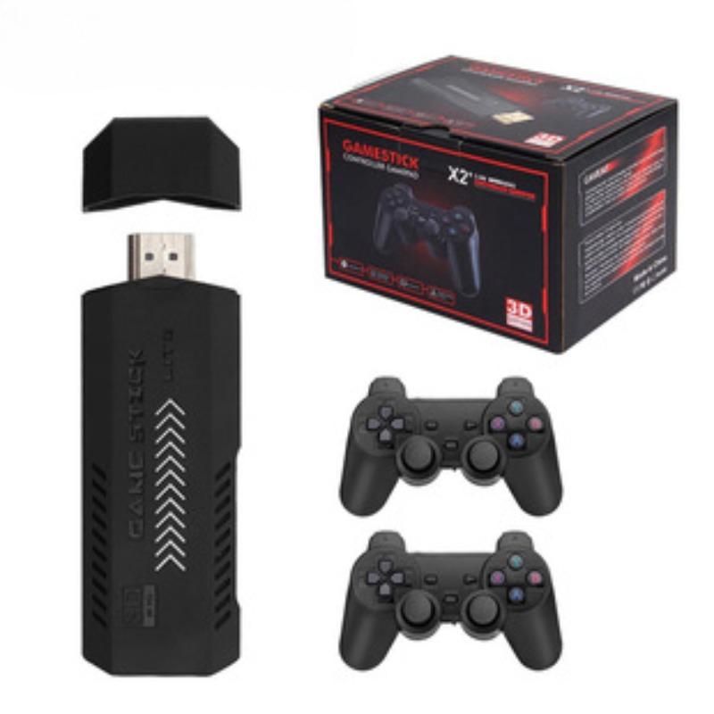 

Game Stick GD20 4K HD Output 2.4G Беспроводные контроллеры 4.3 905M 256G 70000 Установленная ретро-игровая консоль, подарки для друзей и детей 12.3*4.6*1.1cm,64G чёрный