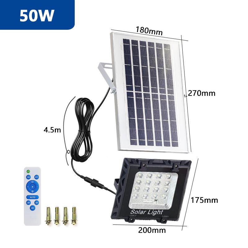 Christmas Decorations 2024 LED Outdoor Solar Lamp Waterproof Garden LED Solar Light 50W 100W Sunlight External Solar Lamp Modern
