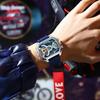 Luxury Men Wristwatch Date Week Luminous LED Quartz Man Clock Silicone Strap Electronic Dual Time Fashion Men's Watches