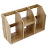 Schreibtisch-Bücherregal Mehrschichtiges Design Große Kapazität Kompakte Struktur Einfaches Holz-Bücherregal für Home-Office