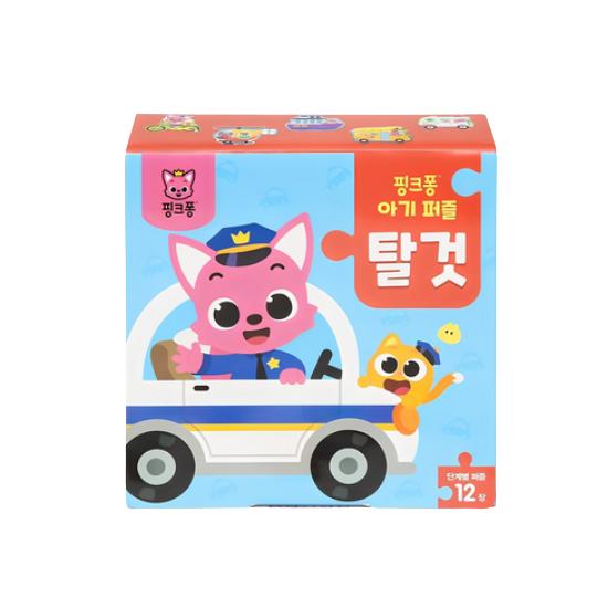 

Сделано в Корее, сертифицировано KC – Пазл для малышей Pinkfong (Цифры + Корейский алфавит + Животные + Транспорт) 4 варианта #Vehicles