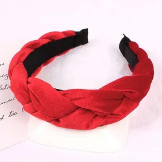 Fasce per Capelli Grandi in Velluto Intrecciato a Torsioni Parrucca Intrecciata Fascia per la Testa a Treccia Larga Accessori per Capelli Donna