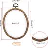 PATIKIL 6x4.7inch Embroidery Hoops, 5Pieces Imitated Wood Oval Frame Cross Stitch Hoop Ring for Embroidery Art Craft Sewing Ornaments Hanging