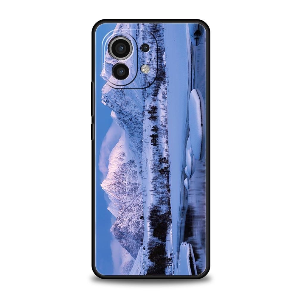 Winter Natur Schnee Reise Kunst Fall Für Xiaomi Poco X4 X3 NFC F3 F4 M3 M4 Mi Hinweis 12T 10 12 11 Ultra 11T Pro 10T Lite 9T 5G Abdeckung