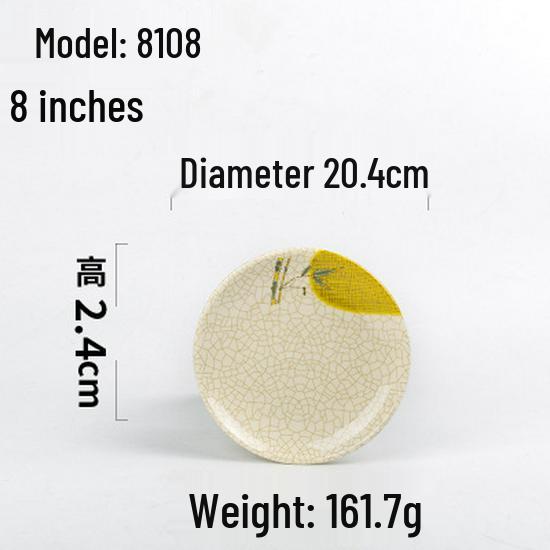 A5 Melamine Restaurant Tableware: Creative Plastic Fast Food & Cold Dish Plate for Hot Pot and Household Use