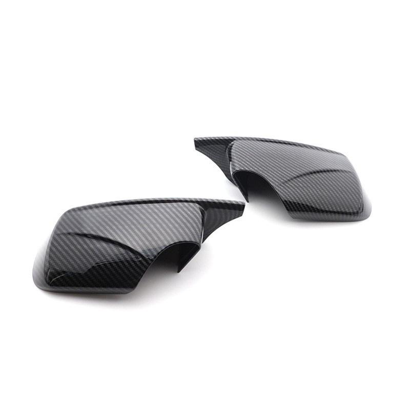 For BMW 3 Series For E46 For Sedan 1998-2005 2PCS Carbon Fiber Wing Style Car Side Mirror Cover Replacement Pair