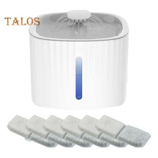 3L Automatischer Haustier-Wasserbrunnen Leiser Hunde-Wasserspender mit LED-Licht und Wasserstandsfenster Haustier-Trinknapf für Hunde und Katzen