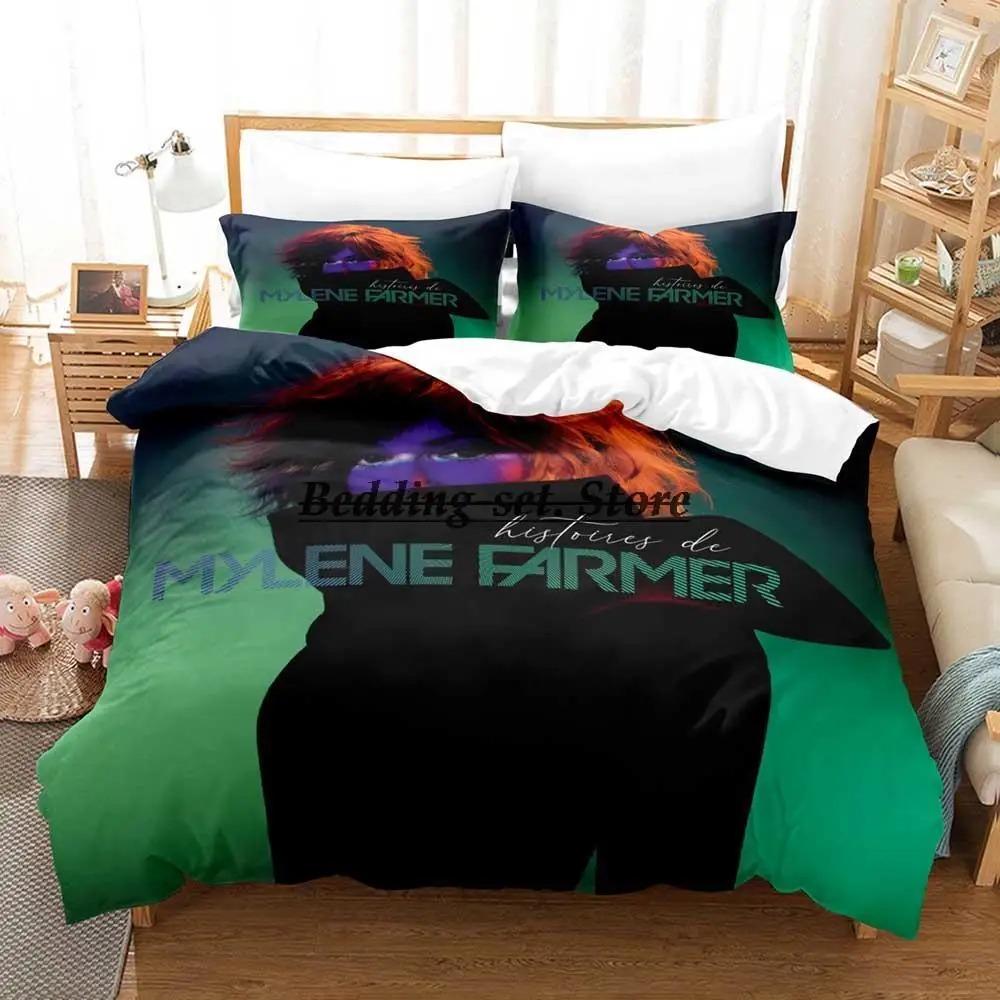 Mylene Farmer Bedding Set Single Twin Full Queen King Size Duvet Cover Sheet Set for Adult Kid Bedroom